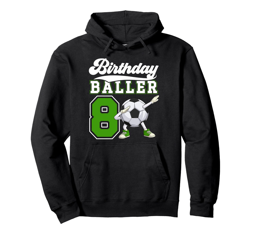 8Th Soccer Birthday Party Eight Year Hoodie - Streetwear Style Men Women