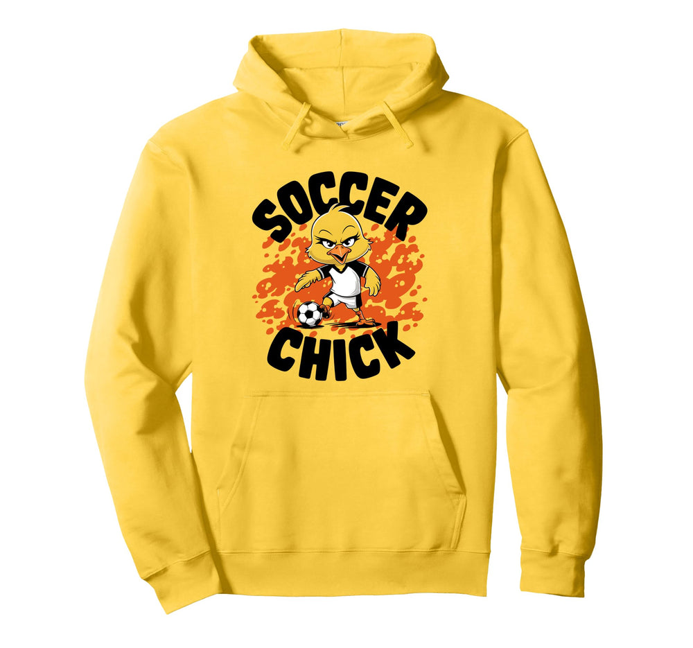 Soccer Chick Soccer Player Soccer Hoodie - Trendy Graphic for Adults