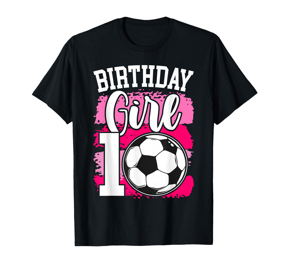 Soccer Birthday Party 10 Year Old 10Th T-Shirt - Unique Graphic Unisex