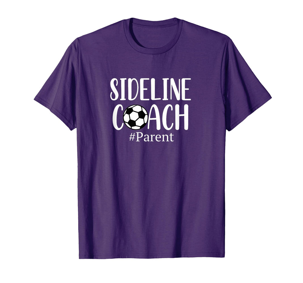 Funny Sideline Coach Parent Soccer Mom T-Shirt - Trendy Graphic for Adults
