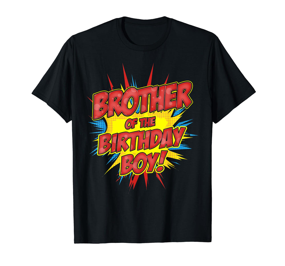 Brother Birthday Comics Superhero T-Shirt - Aesthetic Graphic Unisex