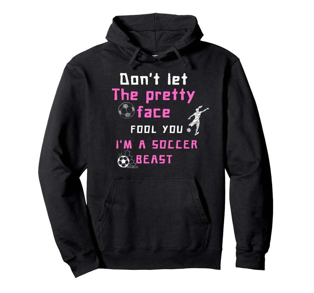Mom Soccer Player Coach Soccer Player Hoodie - Minimalist Print for Adults
