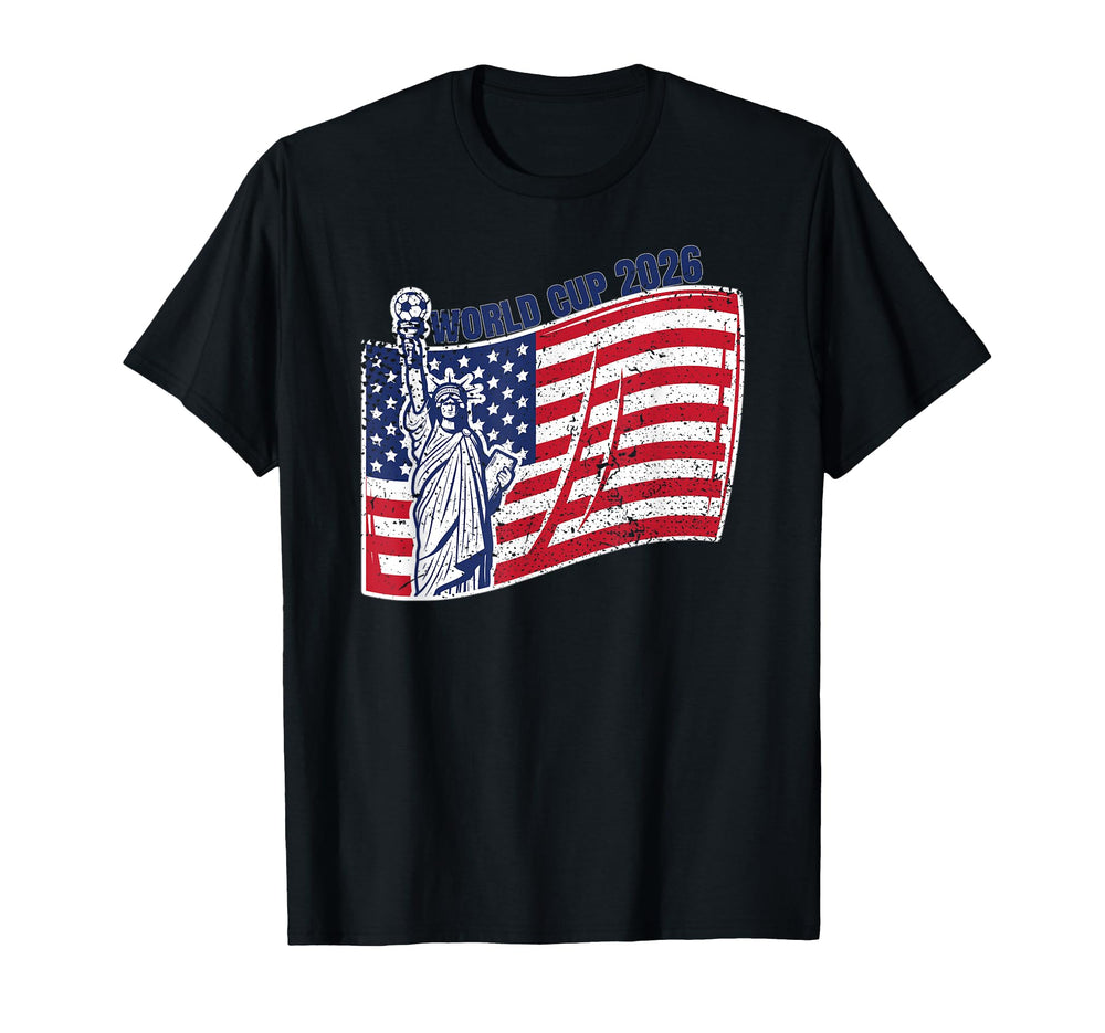 Usa World Football 26 American T-Shirt - Fun Novelty Design for Adults