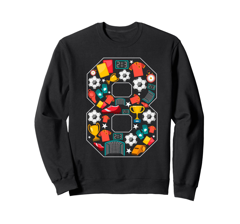 Its My 8Th Birthday Soccer Ball 8 Sweatshirt - Streetwear Style for Adults