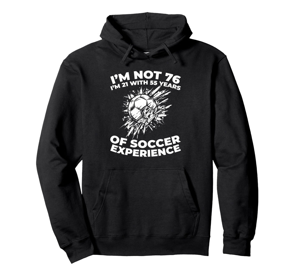 76 Years Old Sports Team Player Hoodie - Minimalist Print for Adults