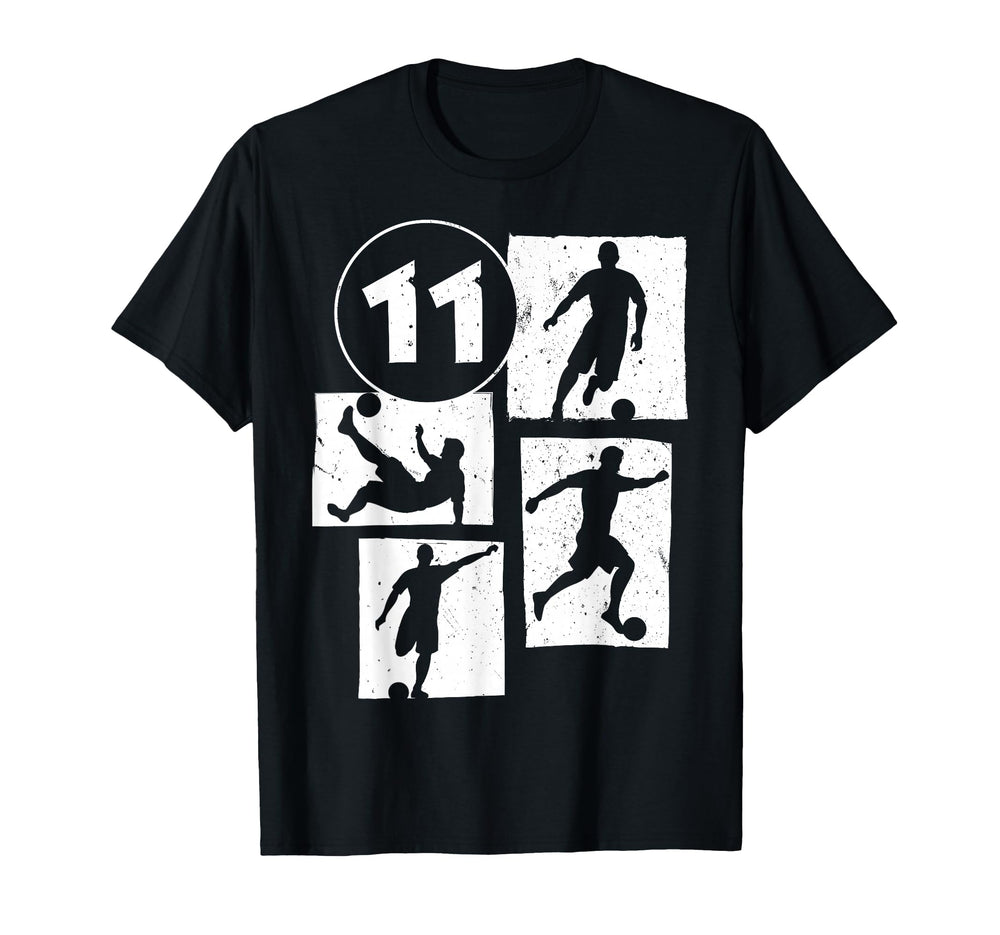 11Th Birthday Soccer Player Football T-Shirt - Streetwear Style for Adults