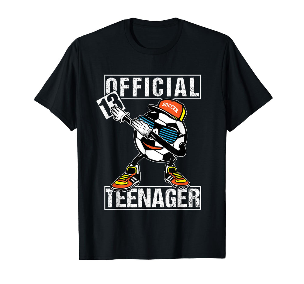 Teenager 13Th Birthday Soccer Player T-Shirt - Trendy Graphic Unisex