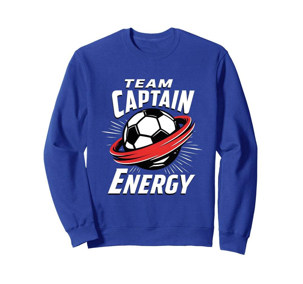 Team Captain Energy Soccer Sweatshirt - Unique Graphic Unisex