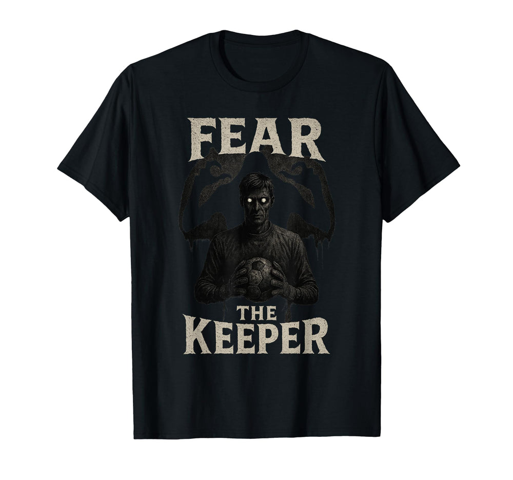 Scary Soccer Goalkeeper Horror Fear T-Shirt - Unique Graphic for Adults