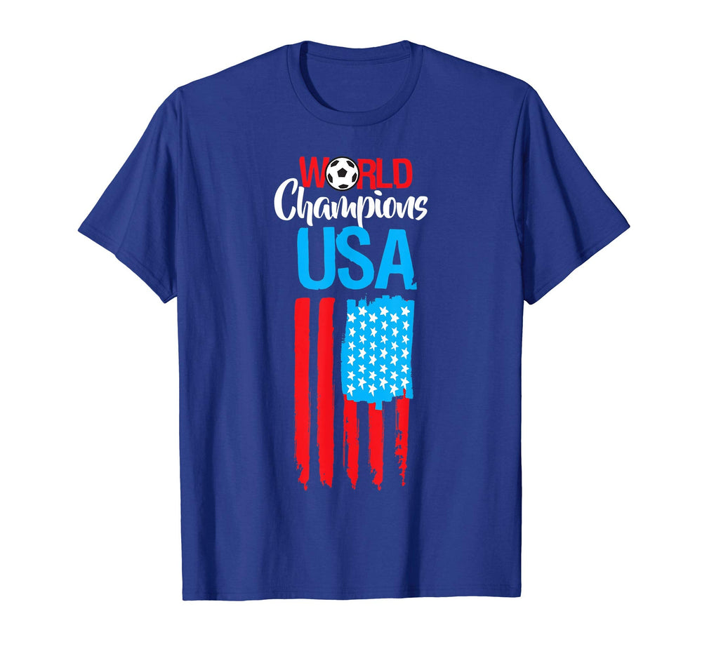World Champions Usa Flag T-Shirt - Custom Art Print Unisex