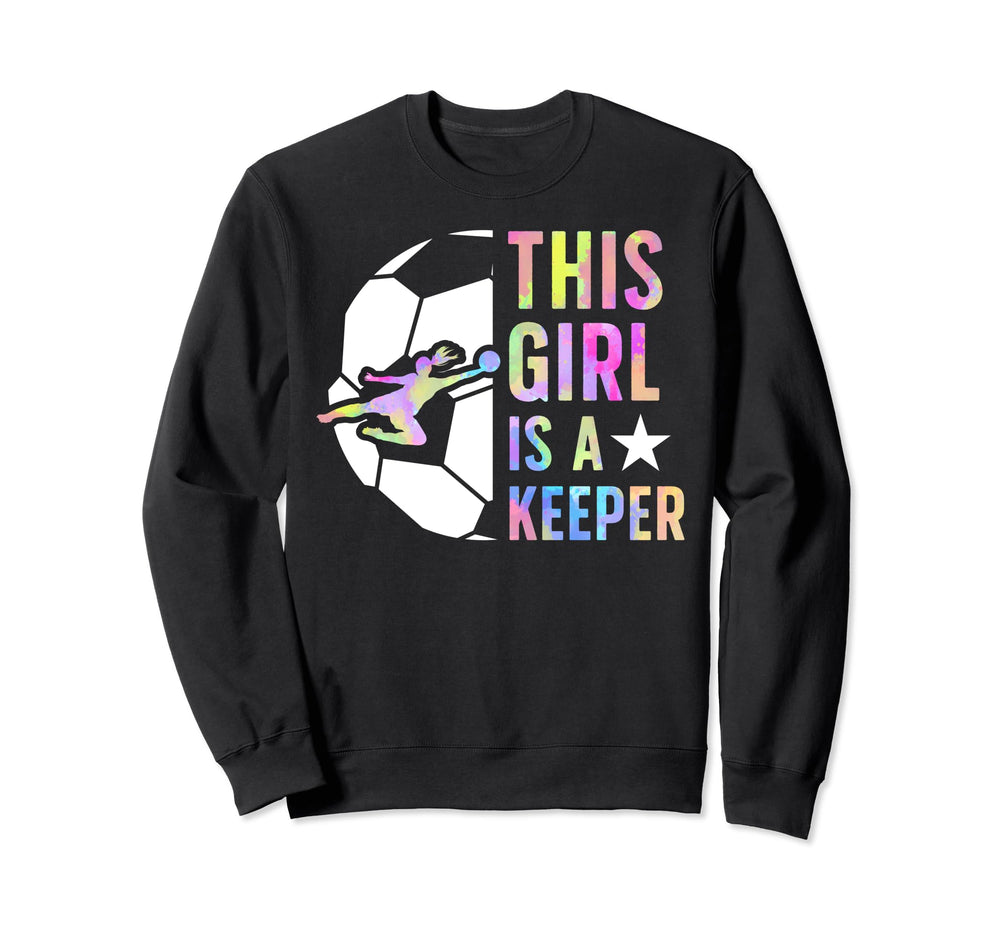This Is Keeper Soccer Goalkeeper Sweatshirt - Minimalist Print for Adults