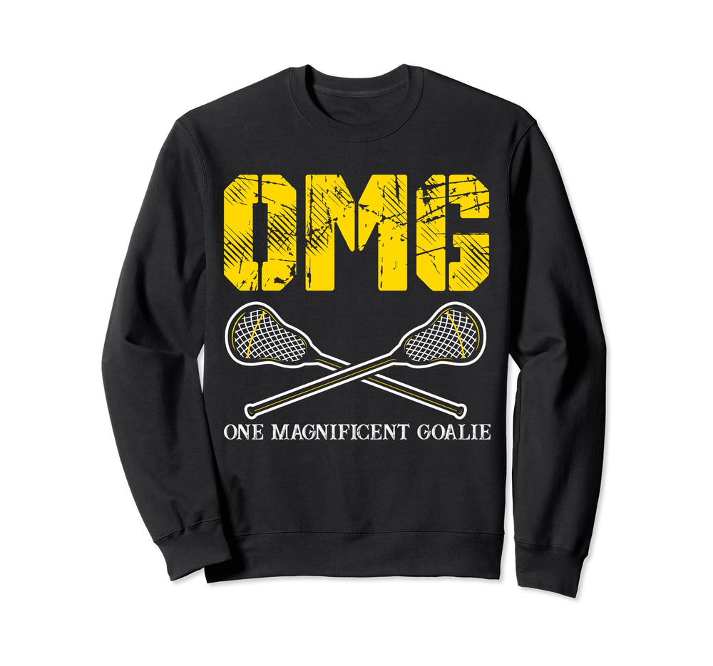 Goalkeeper Lax Goalie Lacrosse Player Sweatshirt - Custom Art Print Unisex