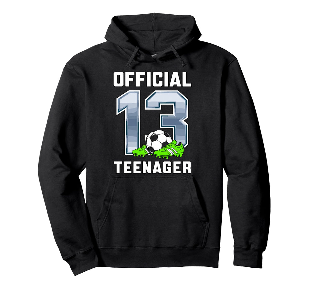 Teenager 13Th Brithday Party Soccer Hoodie - Unique Graphic for Adults