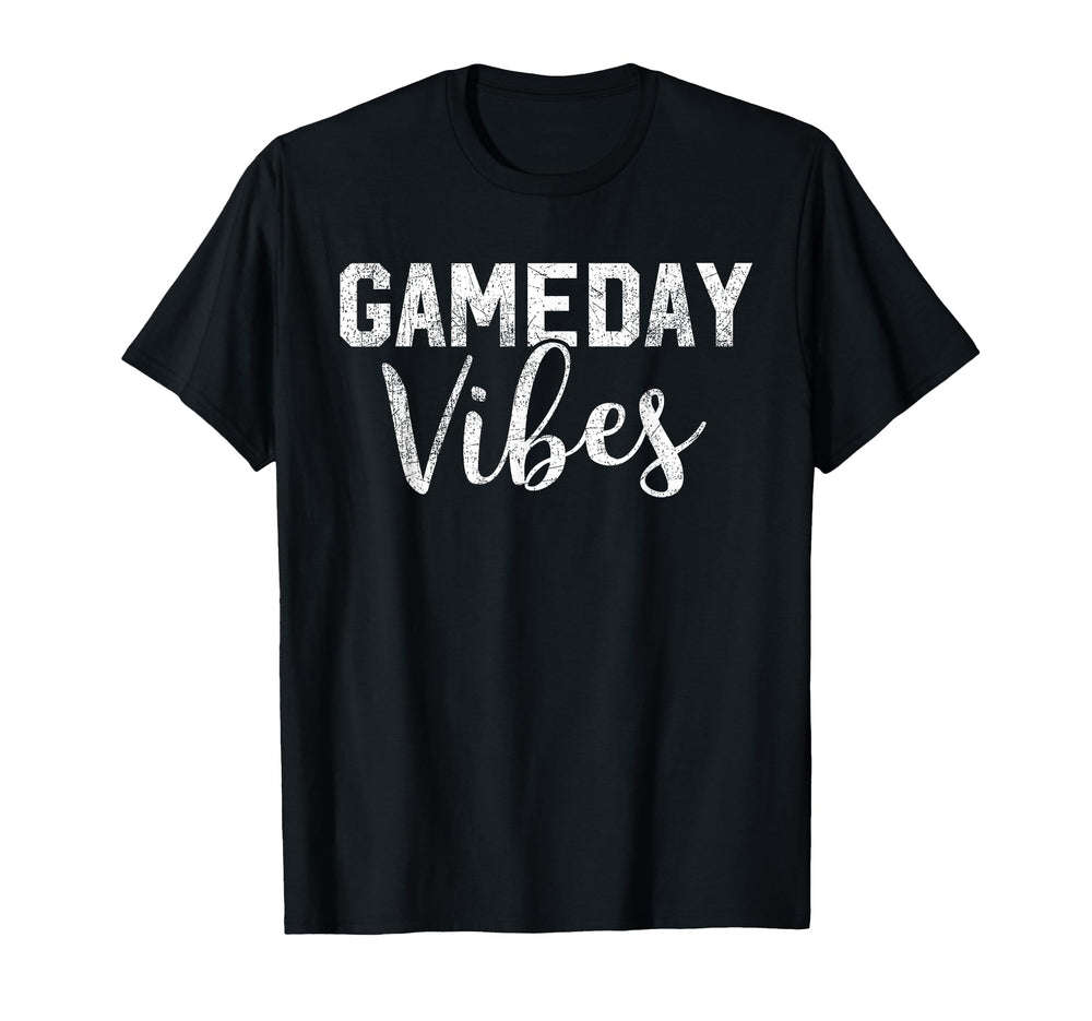 Game Day Vibes Distressed Football T-Shirt - Fun Novelty Design Unisex