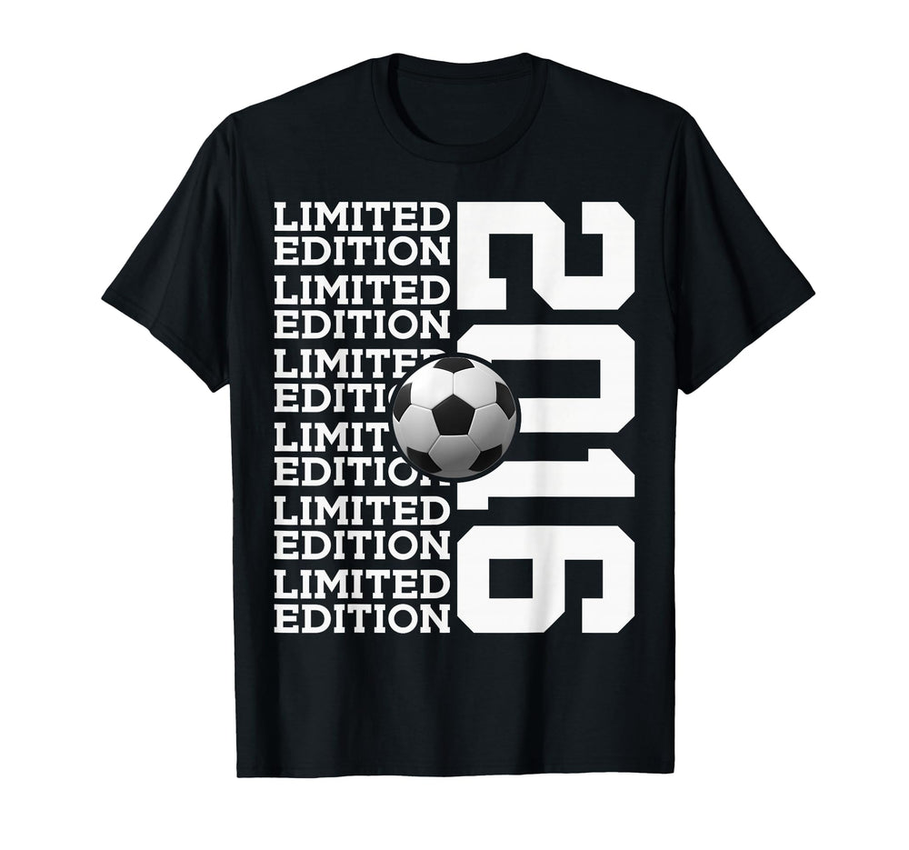 2016 Soccer 10Th Birthday T-Shirt - Novelty Apparel Men Women
