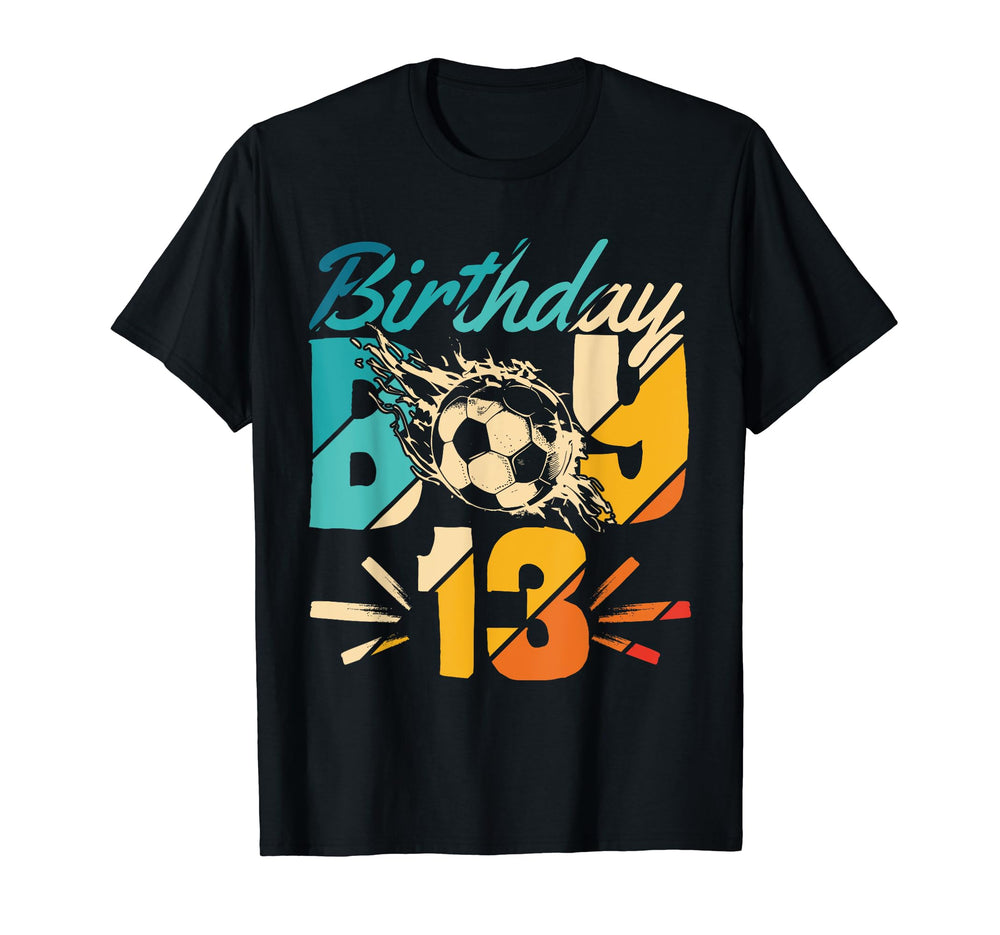 13Th Birthday Birthday Soccer Player T-Shirt - Unique Graphic Unisex