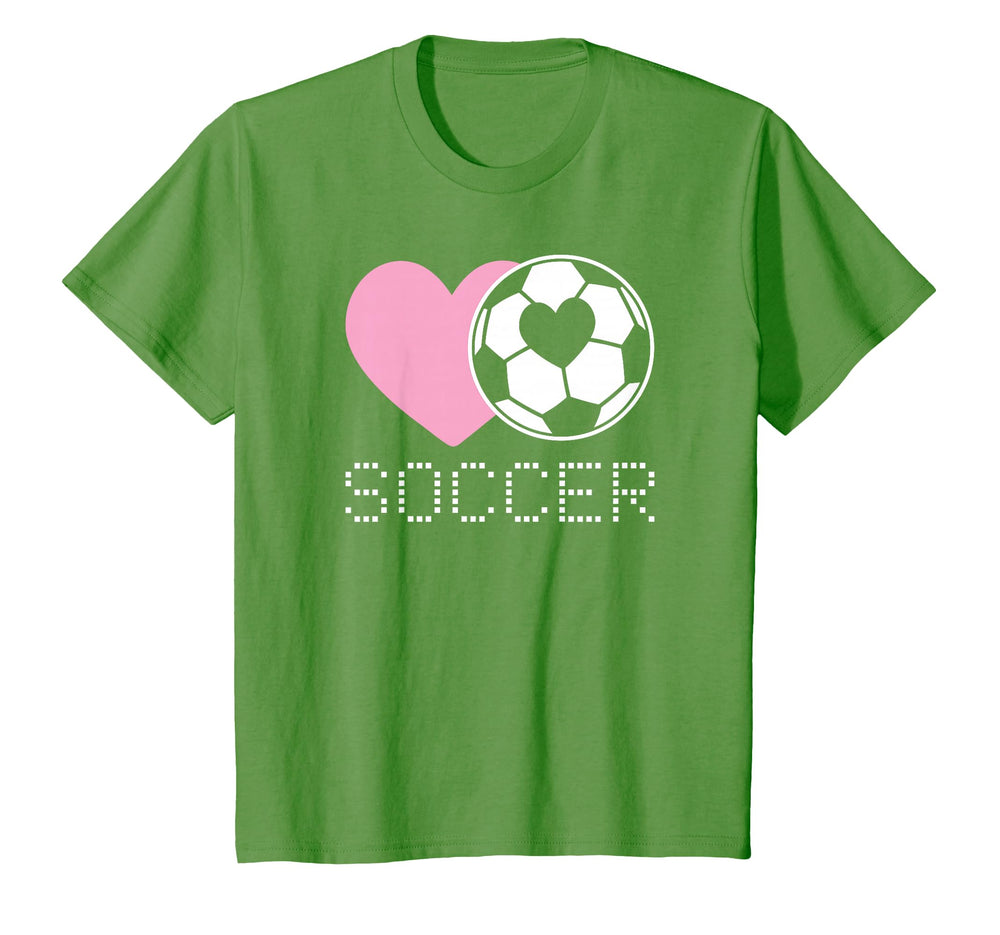 Soccer Lover Heart And Ball T-Shirt - Casual Everyday Wear Men Women