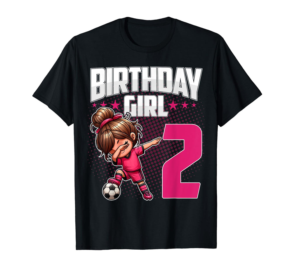 2Nd Birthday Soccer Dabbing 2 Years T-Shirt - Minimalist Print for Adults