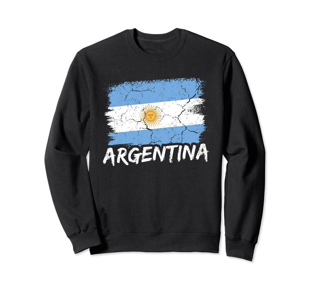 Argentina Flag Football Fan Sweatshirt - Casual Everyday Wear Unisex