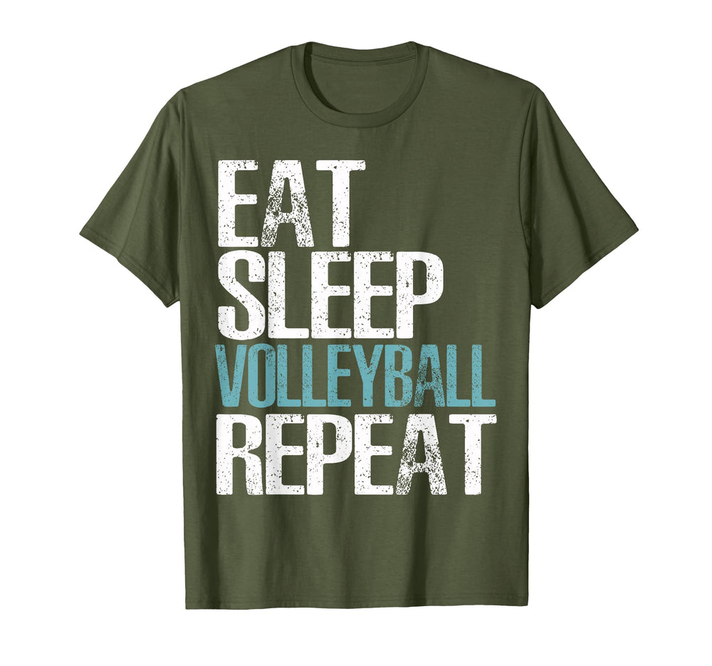 Eat Sleep Volleyball Repeat Great T-Shirt - Streetwear Style for Adults