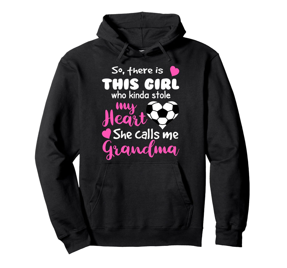 This Stole My Heart Funny Soccer Hoodie - Fun Novelty Design for Adults