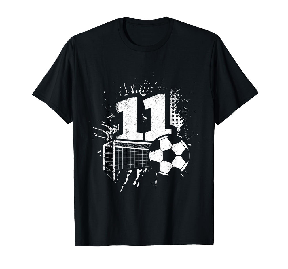 11Th Birthday Soccer Player Football 11 T-Shirt - Aesthetic Graphic Unisex