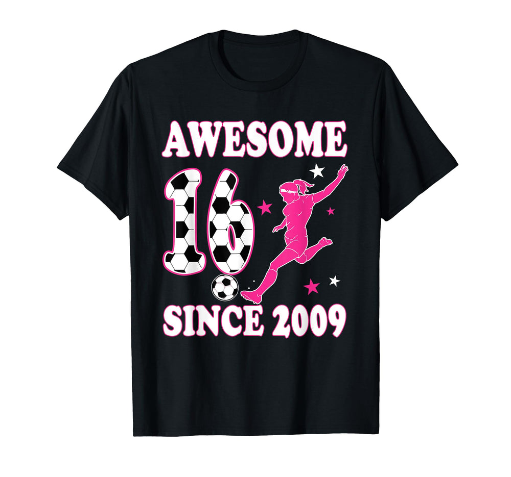 Awesome 16 Since 2009 Birthday T-Shirt - Minimalist Print for Adults