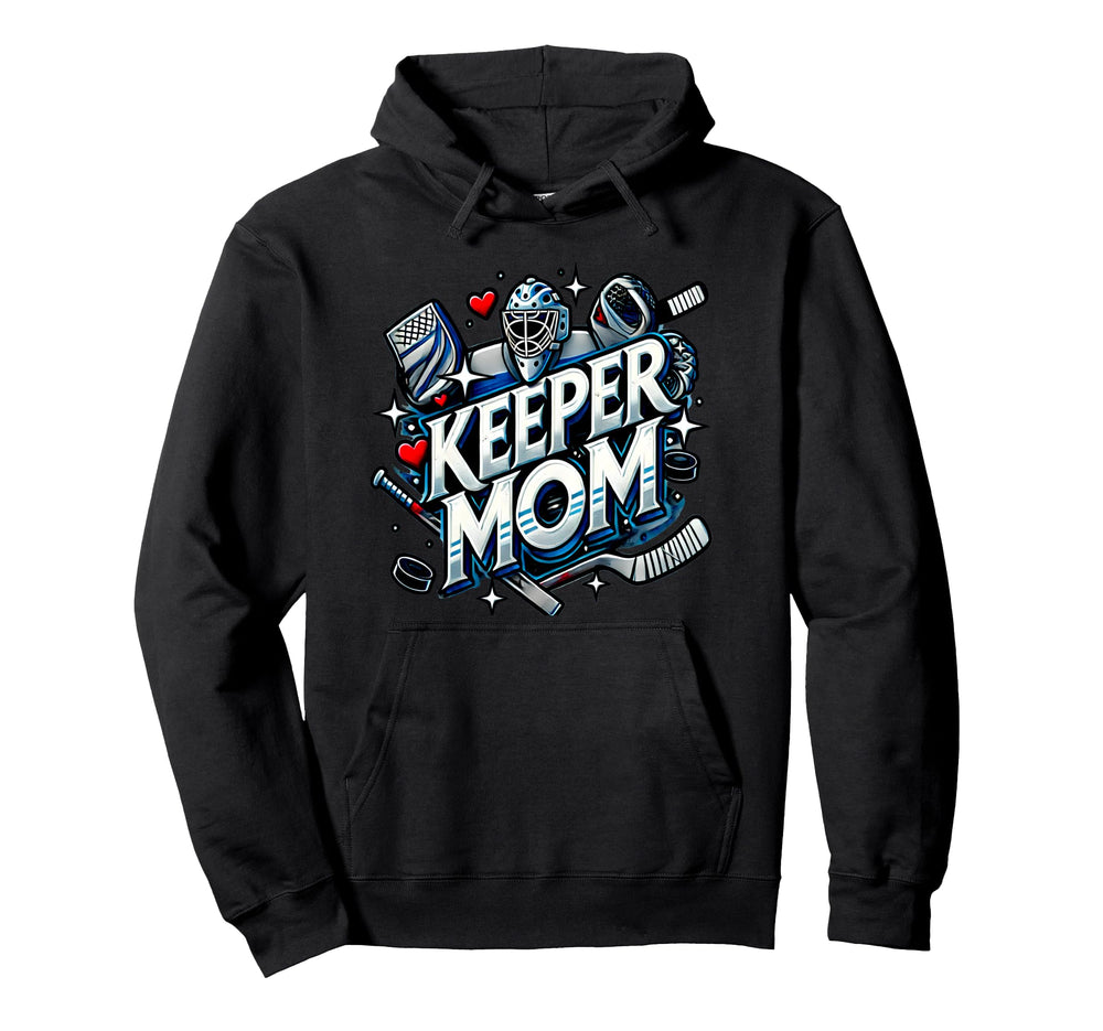 Goalkeepers Mom Proudly Cheering From Hoodie - Casual Everyday Wear Unisex