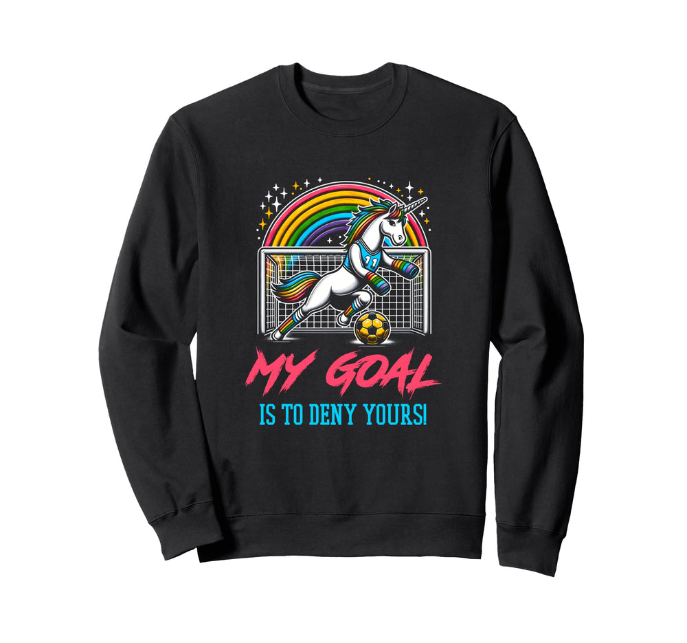 Soccer Goalie Keeper Unicorn Sweatshirt - Custom Art Print Unisex
