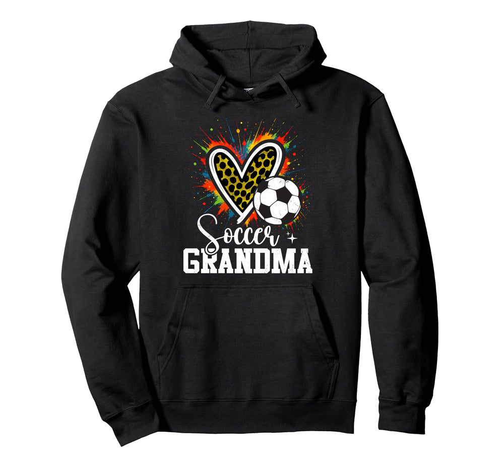 My Favorite Soccer Ball Grandma Leopard Sweatshirt - Graphic Print Unisex