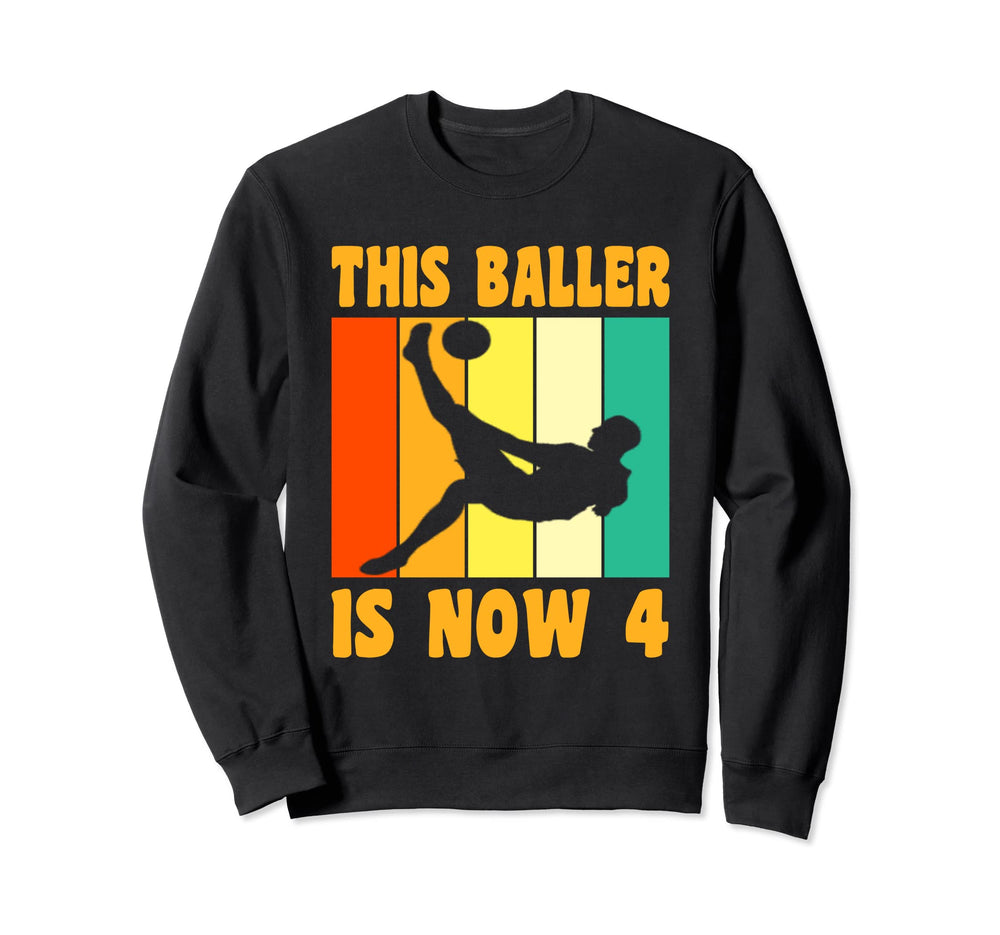 Happy 4Th Birthday 4 Year Old Sweatshirt - Novelty Apparel Men Women