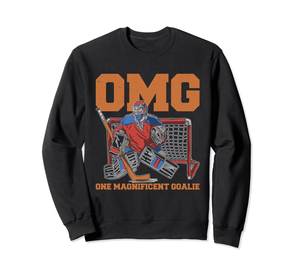 Hockey Goalie Goalkeeper Ice Hockey Sweatshirt - Graphic Print Unisex