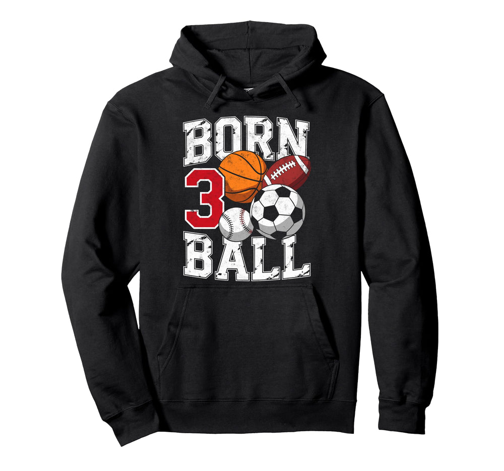 Football Soccer Basketball 3Nd Hoodie - Fun Novelty Design for Adults