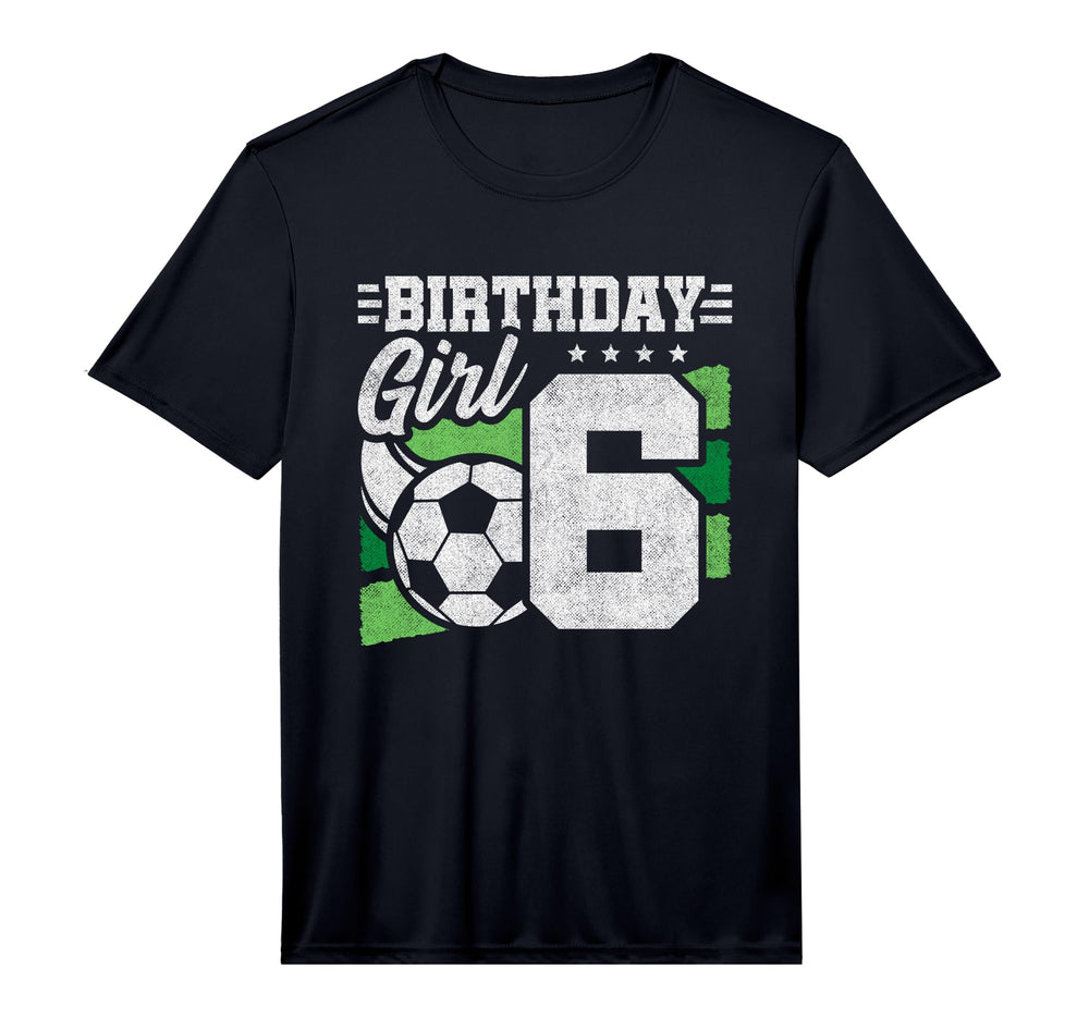 Soccer Birthday Party 6 Year Old 6Th T-Shirt - Custom Art Print Men Women