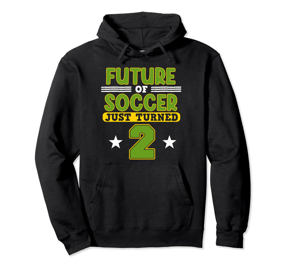 Future Soccer 2Nd Birthday Sports Hoodie - Aesthetic Graphic for Adults