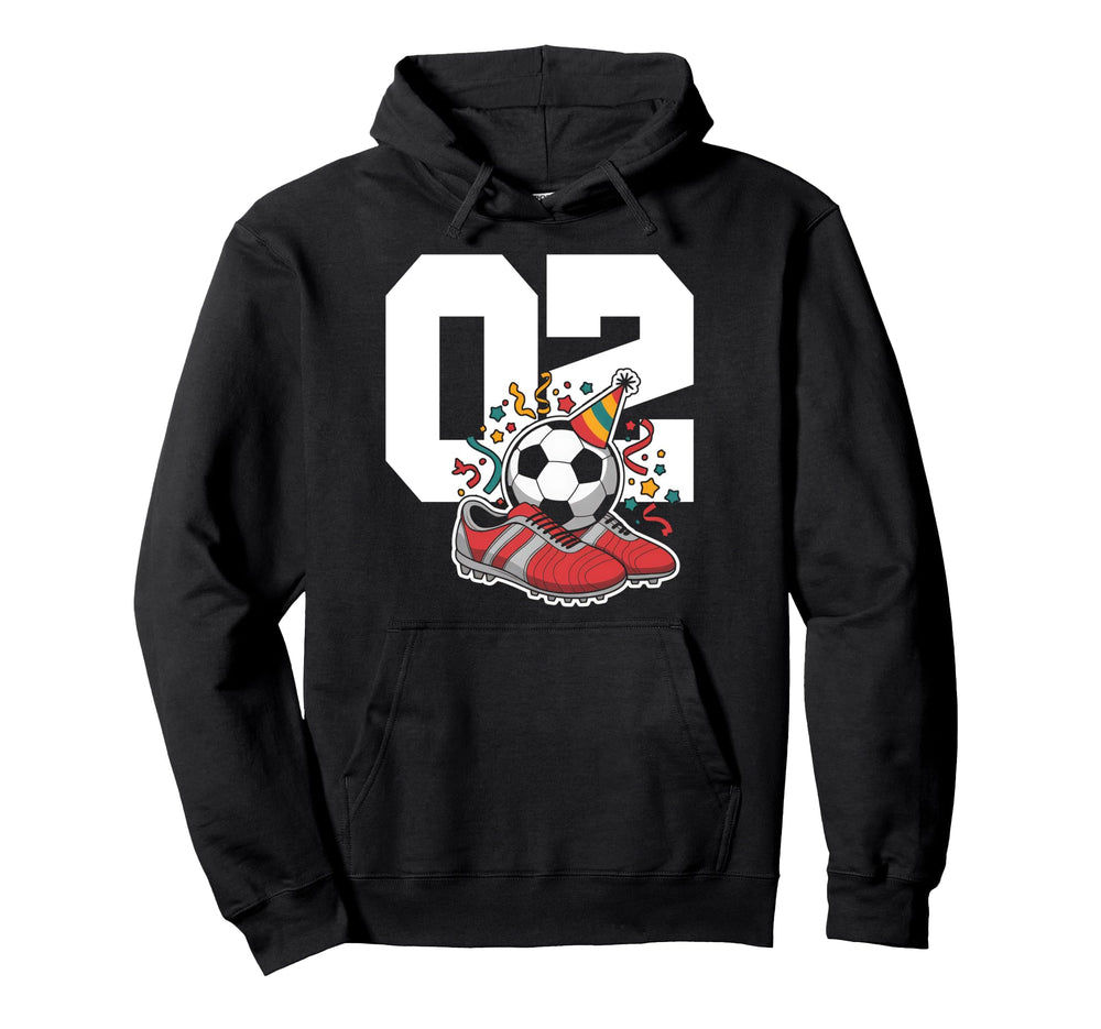 2 Soccer Birthday Gift Soccer Fan Sports Hoodie - Streetwear Style Unisex