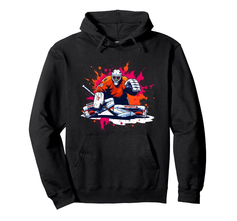 Ice Hockey Player Goalkeeper Ice Hockey Hoodie - Fun Novelty Design Unisex