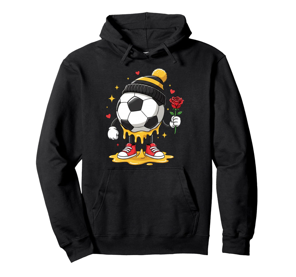 Soccer Drip Valentine Valentines Hearts Hoodie - Graphic Print Men Women