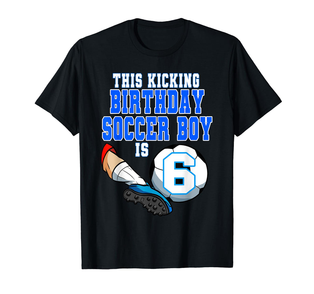 This Birthday Soccer Is 6 Soccer Theme T-Shirt - Unique Graphic Unisex