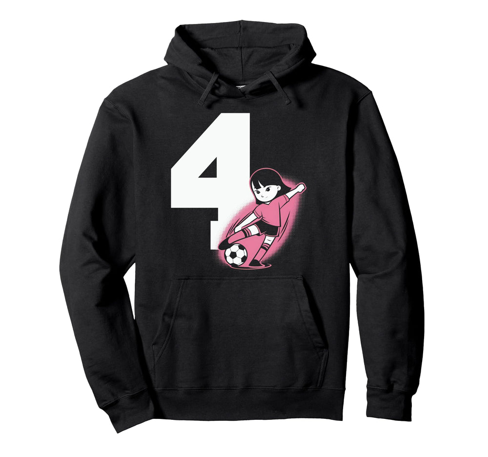 4 Soccer Birthday Gift Soccer Fan Hoodie - Novelty Apparel for Adults