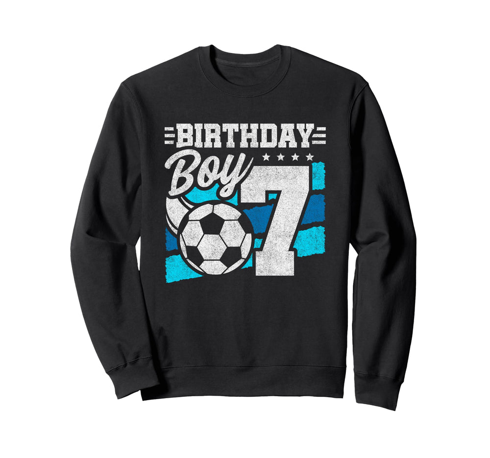 Soccer Birthday Party 7 Year Sweatshirt - Fun Novelty Design for Adults