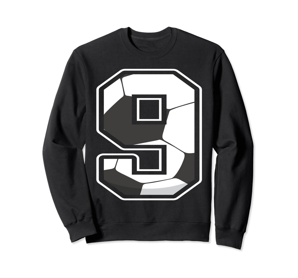 Soccer Ninth 9Th Birthday Nine 9 Sweatshirt - Unique Graphic for Adults
