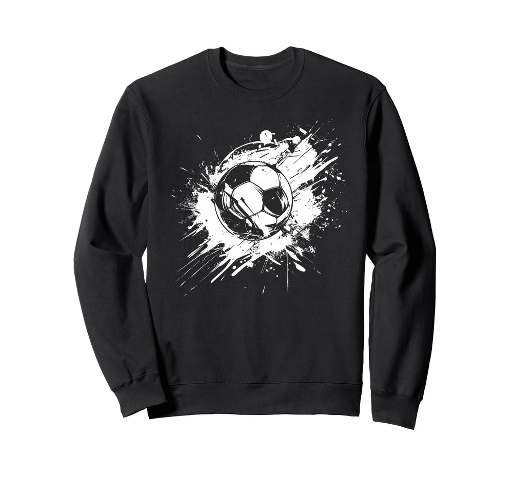 Soccer Ball Color Streetart Goal Sweatshirt - Minimalist Print for Adults