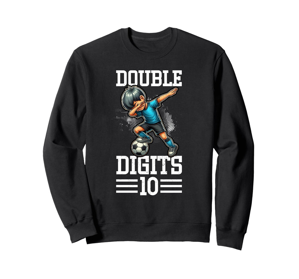 Double Digits Birthday Dabbing 10 Sweatshirt - Unique Graphic Unisex