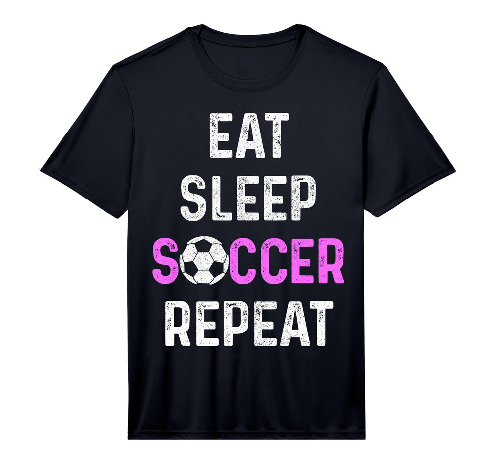 Eat Sleep Soccer Repeat Soccer Player T-Shirt - Trendy Graphic Unisex