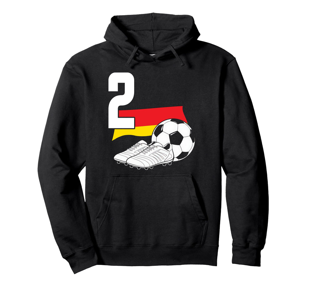 2 Soccer Birthday Gift Soccer Fan Hoodie - Casual Everyday Wear Unisex