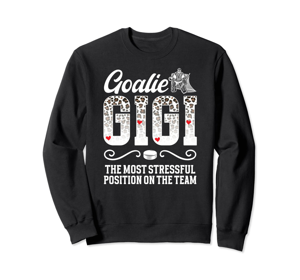 Ice Hockey Goalie Gigi Funny Ice Sweatshirt - Aesthetic Graphic Unisex