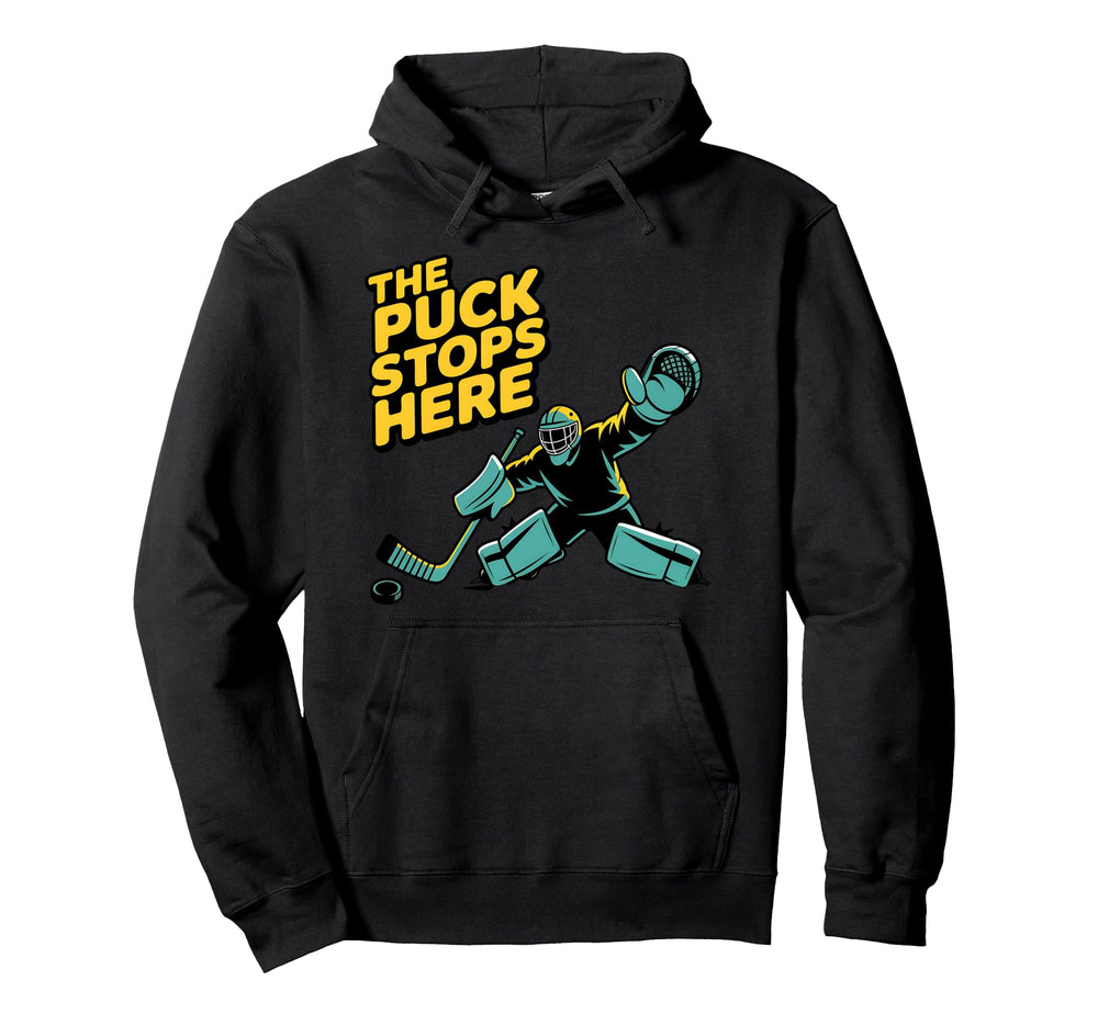 Hockey Player Puck Penalty Box Hockey Hoodie - Custom Art Print Unisex