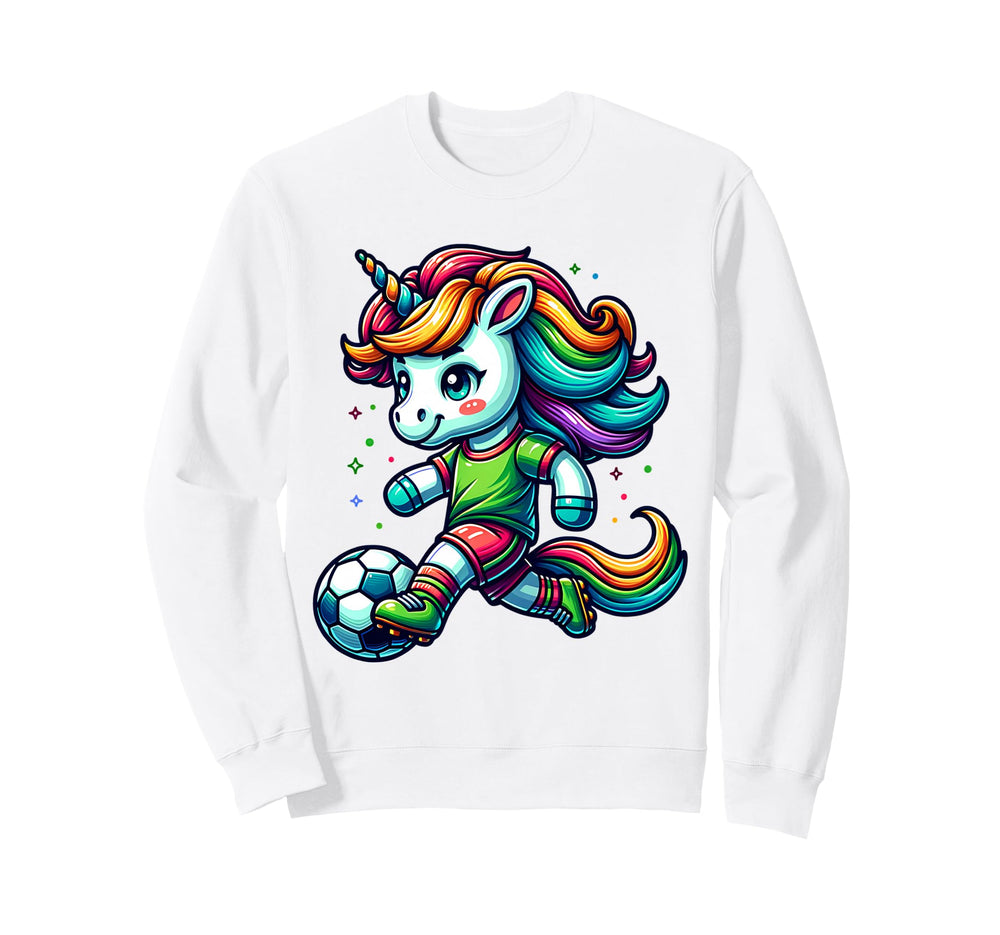 Footballer Unicorn Fans Soccer Sweatshirt - Aesthetic Graphic for Adults