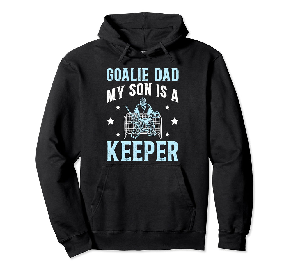 Ice Hockey Goalie Dad Ice Hockey Hoodie - Streetwear Style for Adults